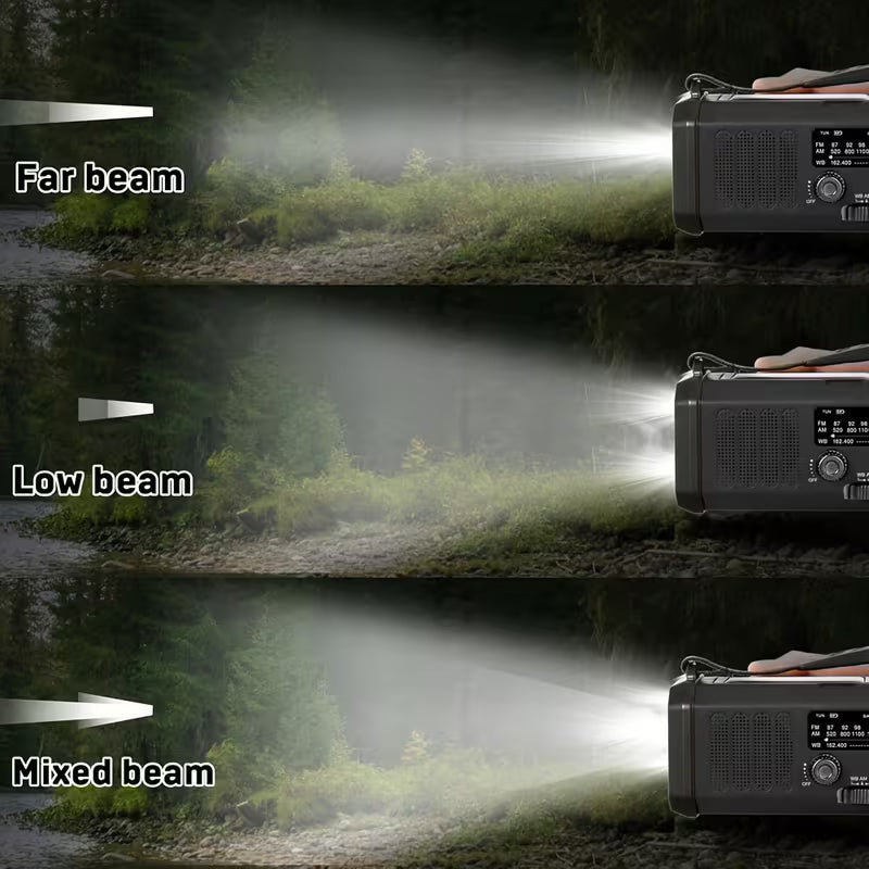 El Dinamolu Acil Durum Radyo – AM/FM, Solar, Fener, SOS, Powerbank