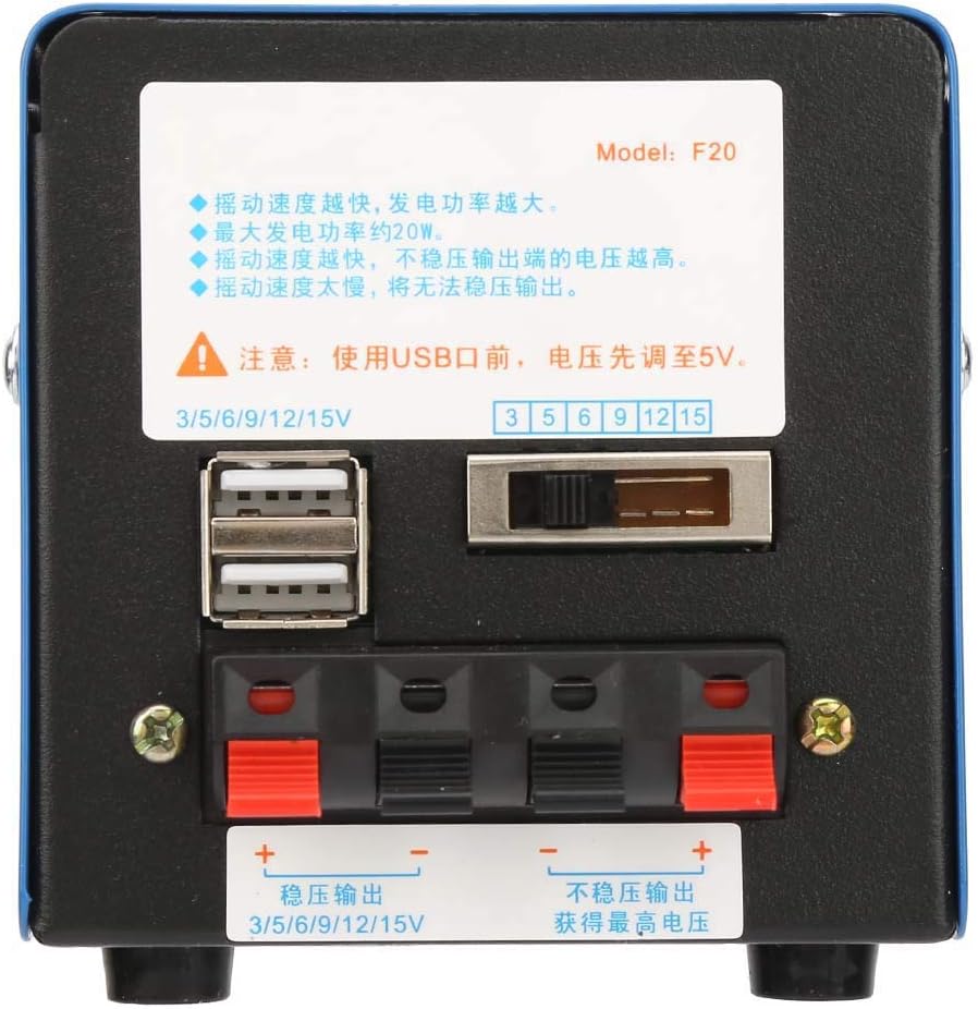 USB  jeneratörü, el krankı, jeneratör, 20 Watt, taşınabilir