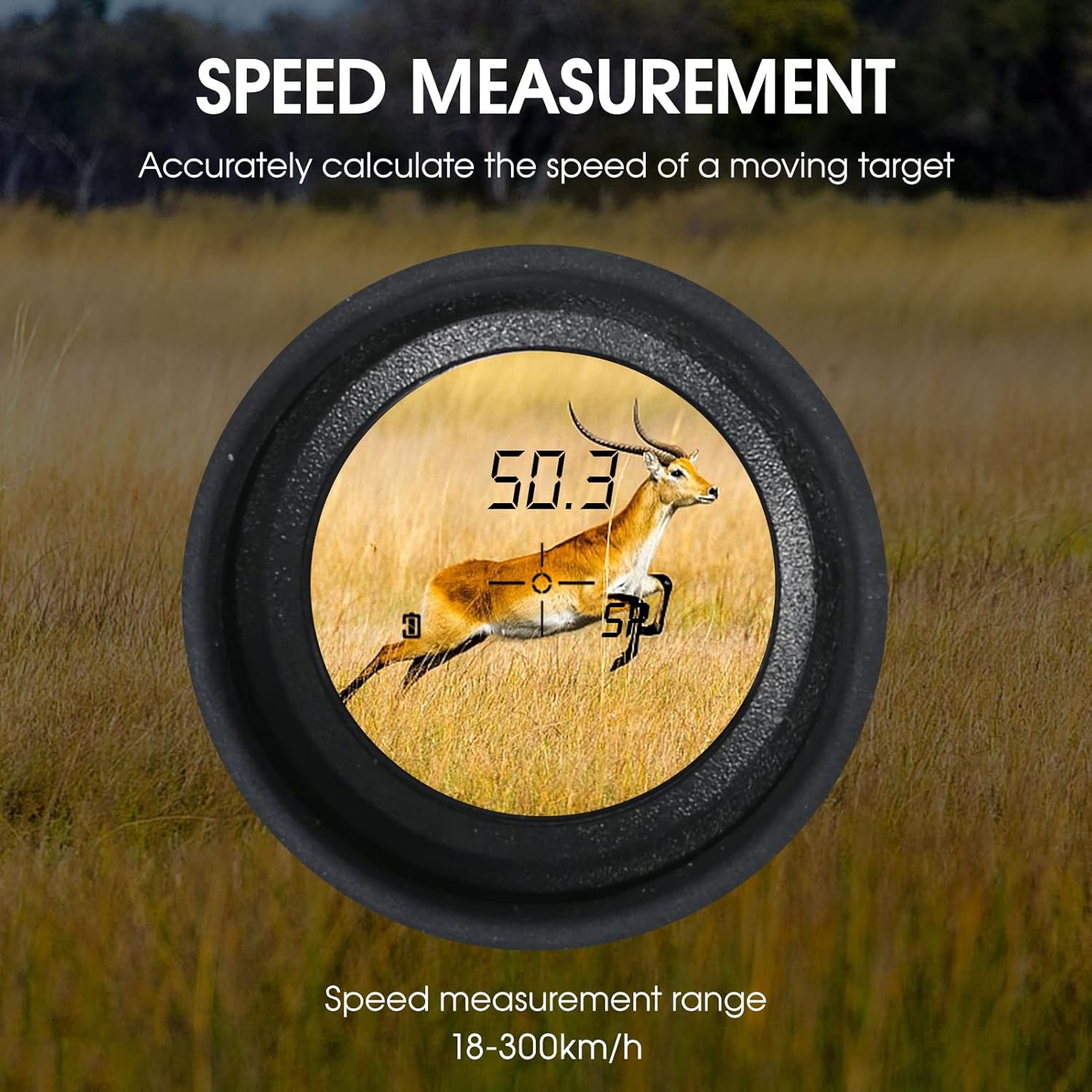 800M / 1000M / 1200M  Mesafe Ölçer | 6X Büyütme | Eğim & Hız Ölçümü |