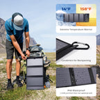 BigBlue 28W Taşınabilir Solar Şarj Cihazı – 2 USB Port, Dijital Ampermetre, IPX4