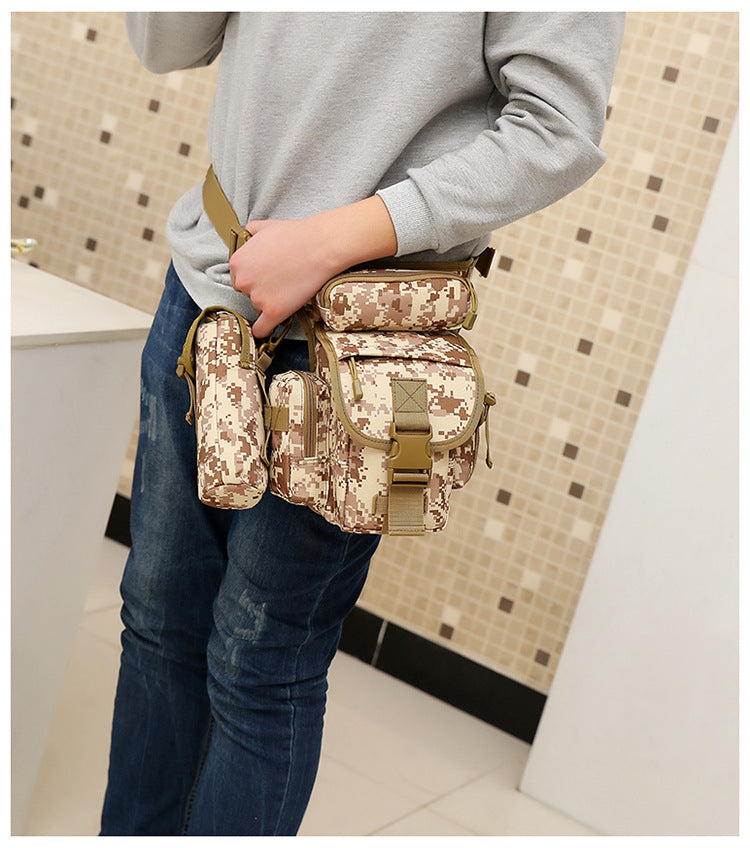 Sınır Ötesi Taktik Bel & Bacak Çantası Gece Kamuflaj