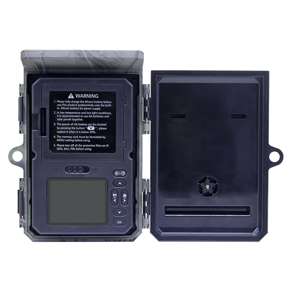 Solar Şarjlı 50MP 4K Yaban Hayatı Takip  Kamerası  – Gece Görüşlü, Hareket Sensörlü, Su Geçirmez