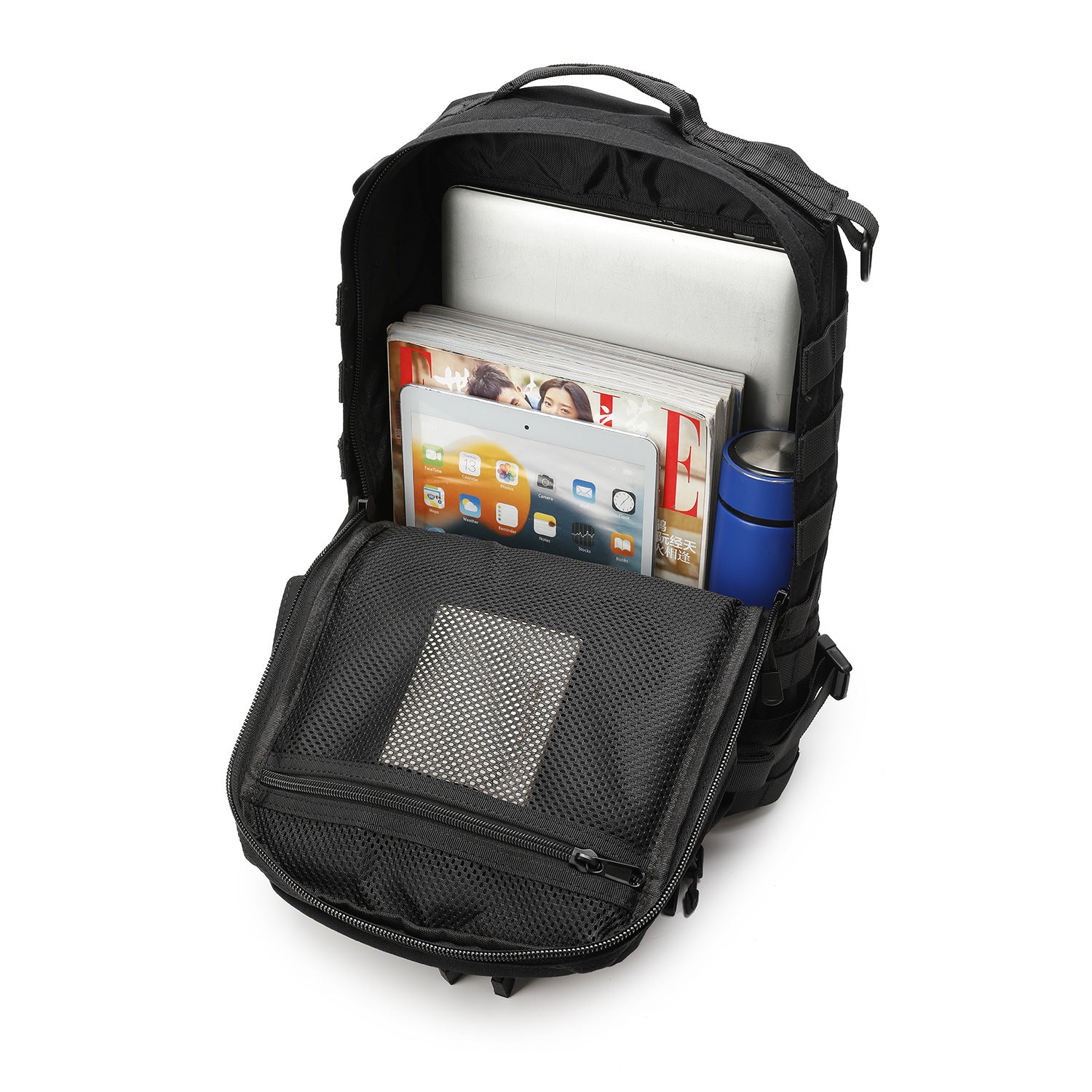 WILDROX 36–55L Büyük Kapasiteli Outdoor Sırt Çantası Kamuflaj