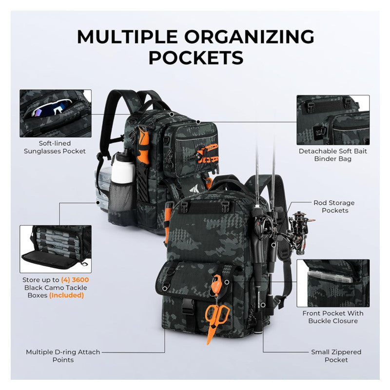 KastKing 50L Geniş Hacimli Taktik Sırt Çantası