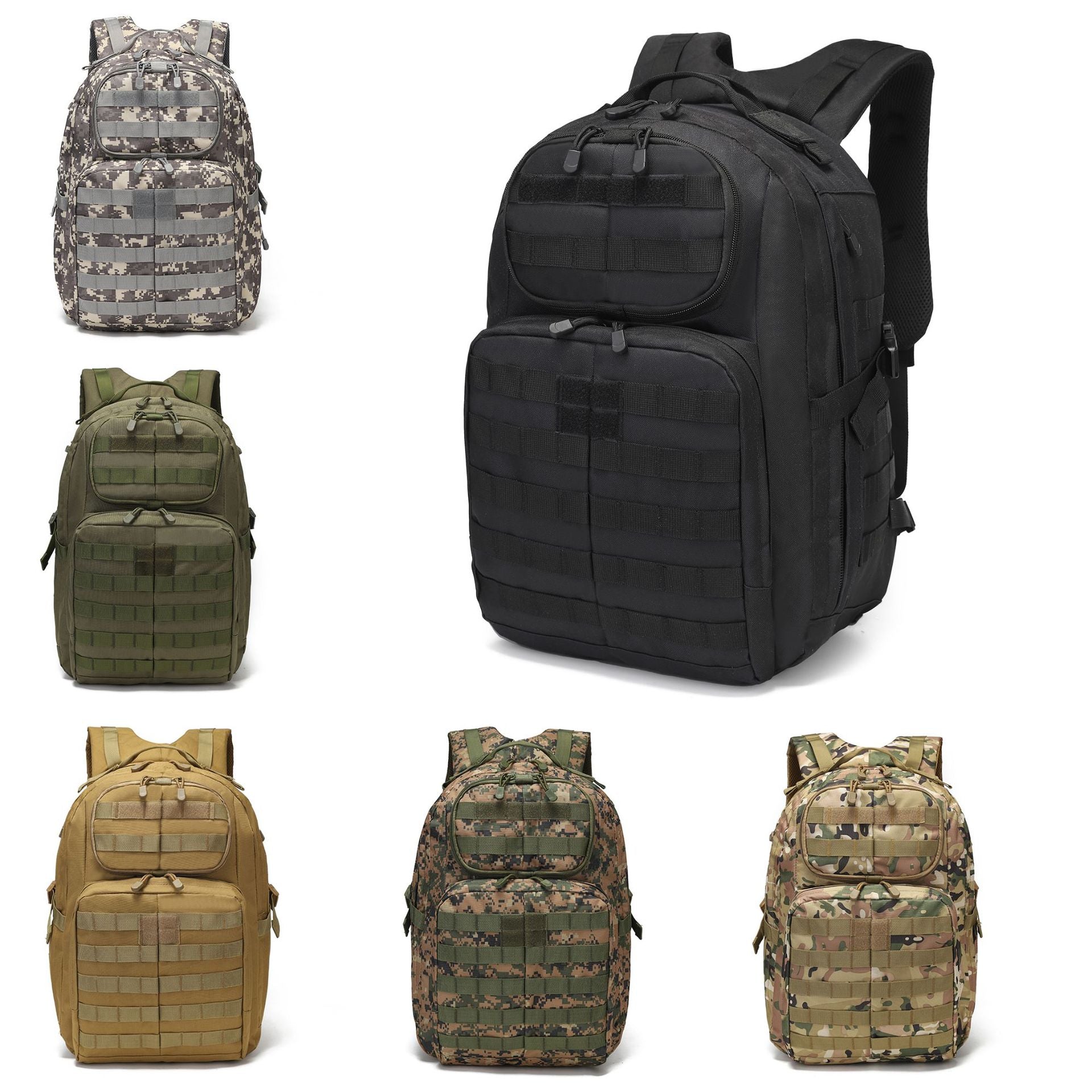 WILDROX Molle Sistem 45 Litre Outdoor Sırt Çantası Yeşil