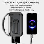 Solar & El Dinamolu 12000 mAh Notfall/Acil Durum Radyosu Type-C