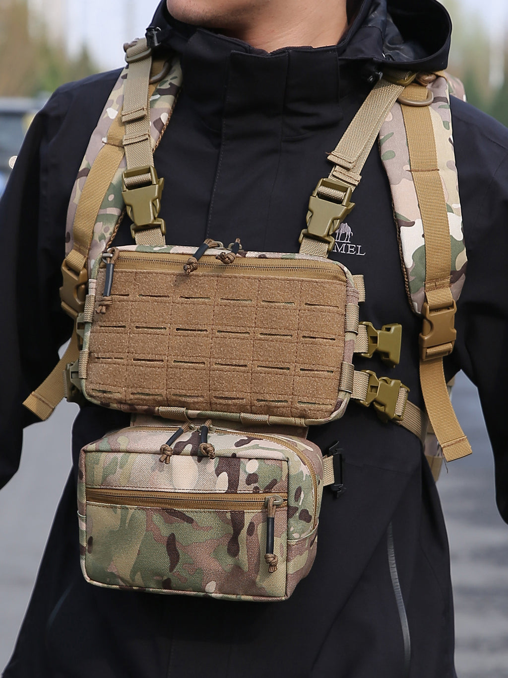 Sınır Ötesi  Hızlı Çıkarma Taktik Yelek Siyah Kamuflaj