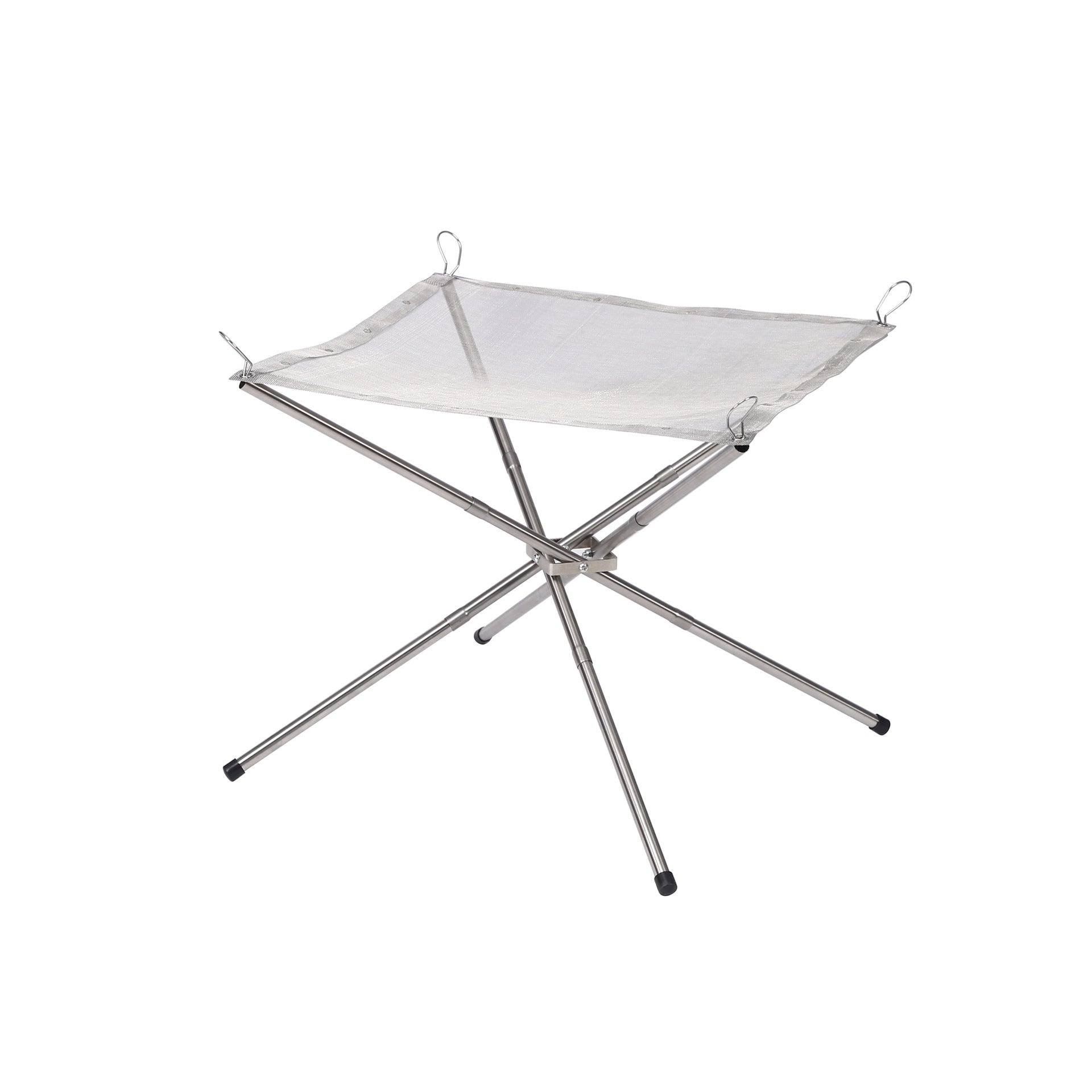 Taşınabilir Paslanmaz Çelik Kamp Ateş Rafı & Katlanır Barbekü Izgarası