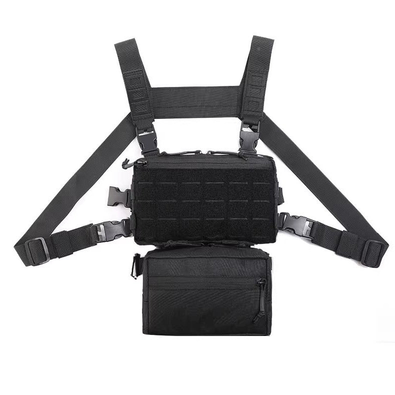 Sınır Ötesi  Hızlı Çıkarma Taktik Yelek Siyah Kamuflaj