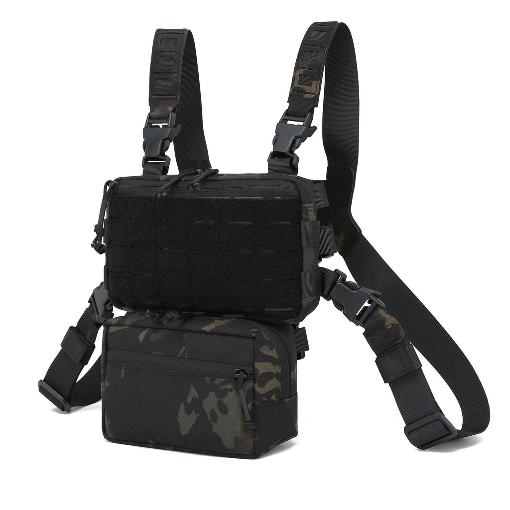 Sınır Ötesi  Hızlı Çıkarma Taktik Yelek Siyah Kamuflaj