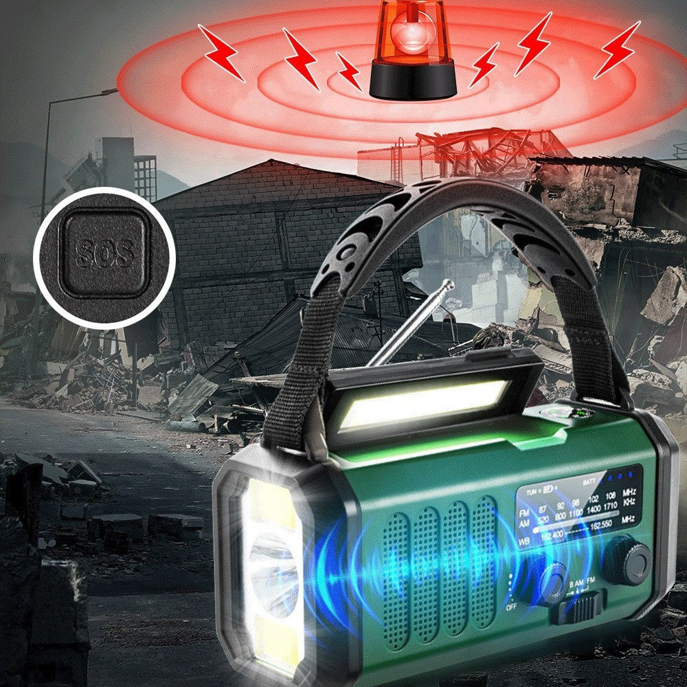 El Dinamolu Acil Durum Radyo – AM/FM, Solar, Fener, SOS, Powerbank