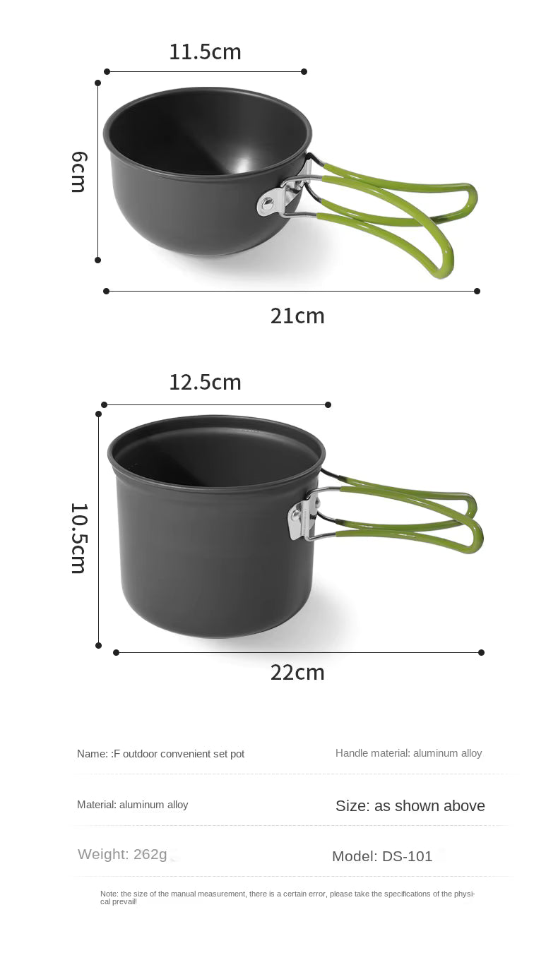 Taşınabilir Katlanabilir Kamp & Piknik Ocak Seti