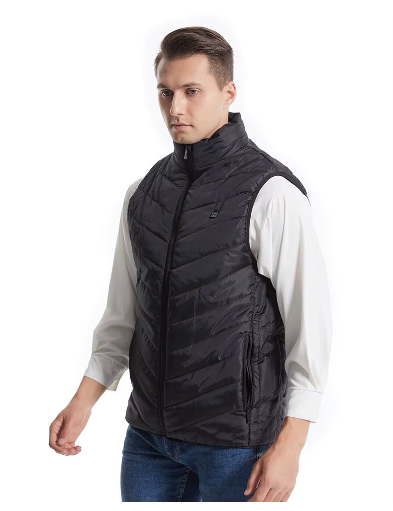 3 Kademeli 15 Nokta Isıtmalı Elektrikli Yelek – Akıllı Isı Kontrolü