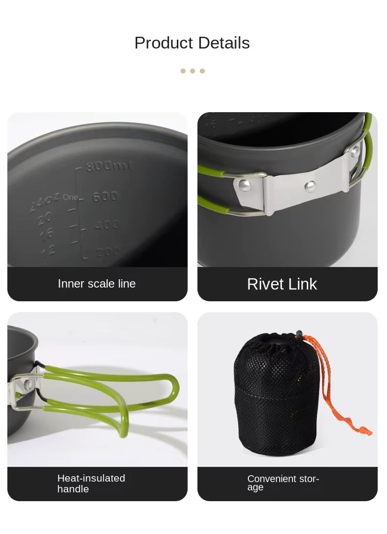 Taşınabilir Katlanabilir Kamp & Piknik Ocak Seti