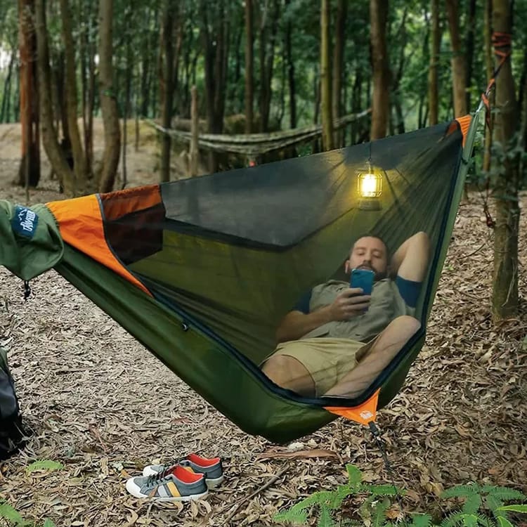 Su Geçirmez Tabanlı Çift Katmanlı Hamağ